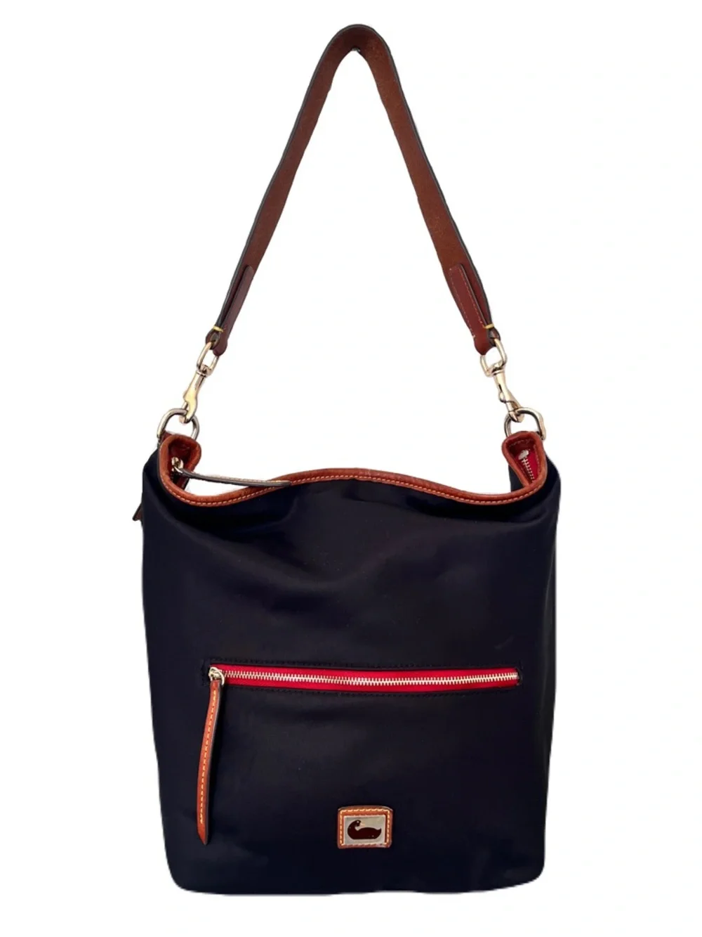 Dooney & Bourke Black Nylon ‘Wayfarer’ Hobo Bag